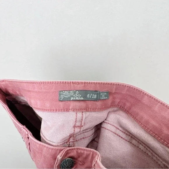 Prana Womens  28 Organic Cotton Kara Jean In Salmon Color - Picture 10 of 15